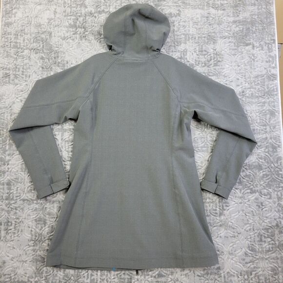 Columbia Jacket Women's XL Gray Hood Omni Heat Dusk 2 Dawk Rain Wind Long Warm - Picture 10 of 14